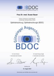 Augenarzt Hattersheim Ein Zertifikat für das Bdoc.